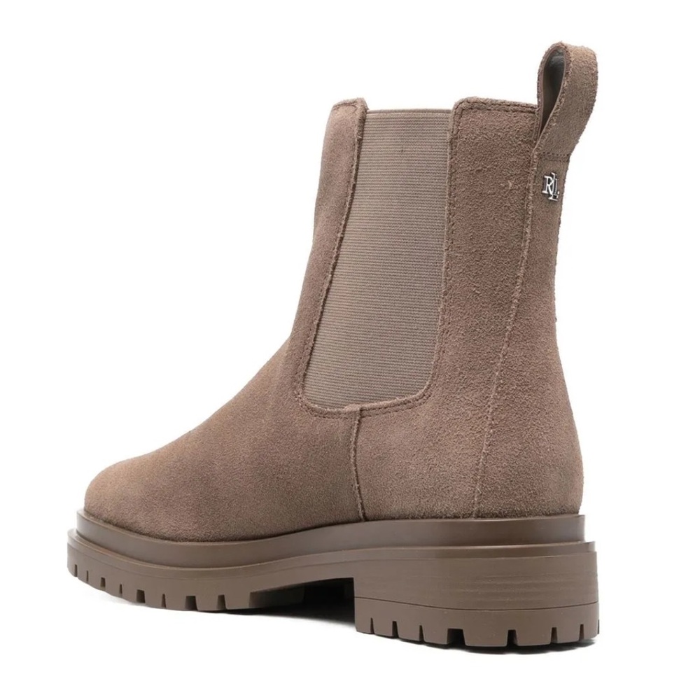 Lauren Ralph Lauren Womens Corinne Lugged Sole Suede Ankle Chelsea Boots - Picture 14 of 16